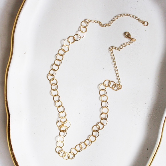 Gold Fill Circle Chain Necklace - Picture 1 of 2